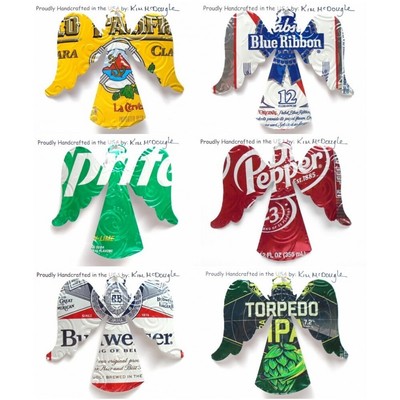 Angel Christmas Ornament Handmade With A Recycled Aluminum Can You Choose
