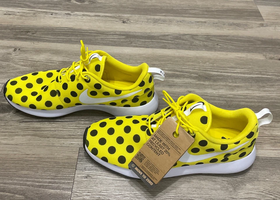 Nike Roshe  Nature Golf Shoes -  Size 10.5 - Polka Dot Yellow - New FD2599-700 - Image 2 of 4