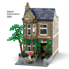 LEGO City Costruzione Modulare Personalizzata Istruzioni Digitali SOLO "Hipster Fiorista"