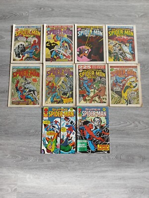 X10 SpiderMan Marvel Comic Bundle 295 297 342 343 344 345 346 347 348 349