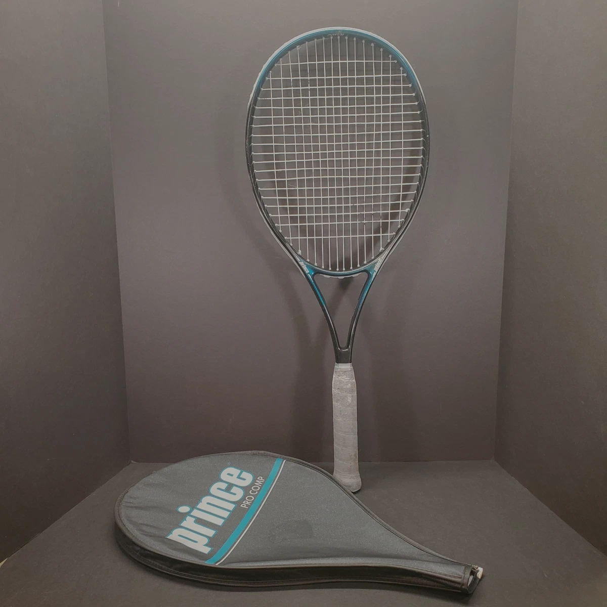 PRINCE PRO COMP SPORT WideBody TENNIS RACQUET w/ Strings Oversize sz. 4 1/2