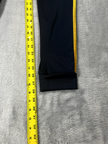 Adidas Sweatpants Joggers Size Large Navy with Gold Stripe EUC - Picture 3 of 10