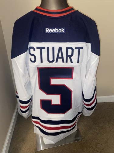 Winnipeg Jets Heritage Classic Mark Stuart Team Issued Authentic Reebok Jersey - Picture 6 of 20