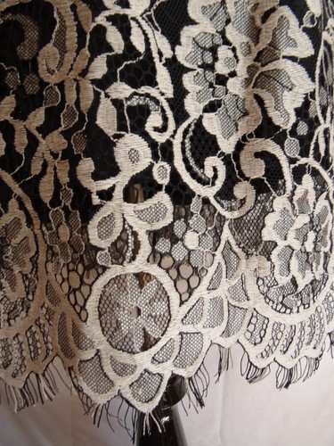 NWT Erin Fetherston 4 Black Embroidered Flower Lace Boho Festival Gypsy Dress - Picture 5 of 12