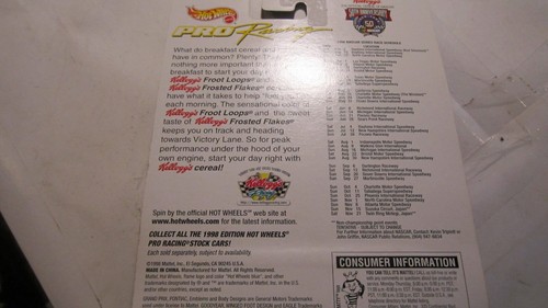 MATTEL HOT WHEELS PRO RACING #44 KELLOGG'S 1998 ANIVERSARIO NASCAR LOOPS FROOT - Imagen 3 de 3