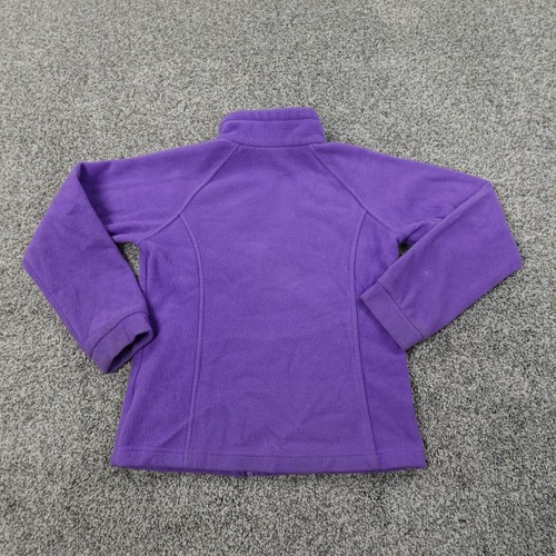 Columbia Jacket Girls M 10/12 Blue Long Sleeve Zip Sweater Youth Kids Outdoor - Picture 8 of 15