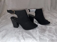 Top Moda Glenda open toe heeled bootie 8.5