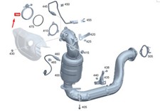 Mercedes-Benz GLA H247 AMG Auspuffanlage Profildichtung A0009955033 NEU ORIGINAL