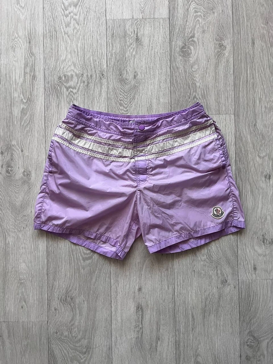 Moncler Shorts Swimwear Swem Luxury Purple White men S M