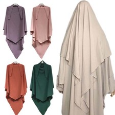 Overhead Khimar Caftan Muslim Women Prayer Niqab One Piece Amira Hijab Abaya