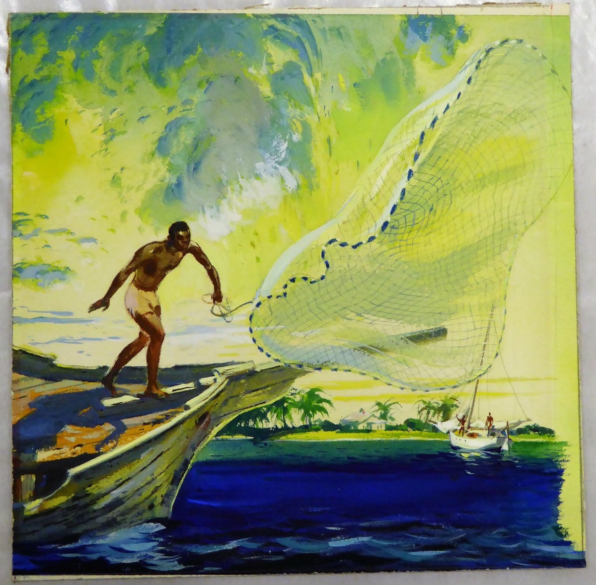 Man Fishing Painting