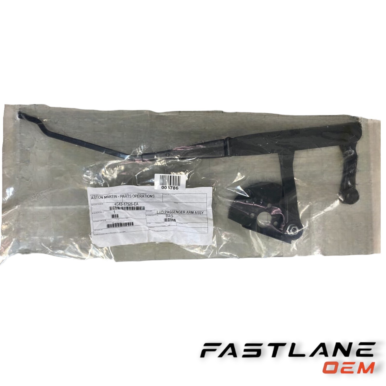 11-17 ASTON MARTIN V8 VANTAGE ARM ASSEMBLY-W/WIPER RH NEW OEM 4G43-17526-EA