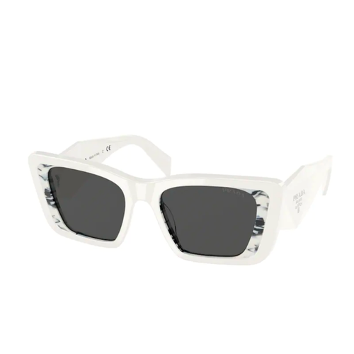 PRADA PR 08YS 02V5S0 OCCHIALI DA SOLE DONNA FARFALLA BIANCHI CON LOGO SULL' ASTA | eBay