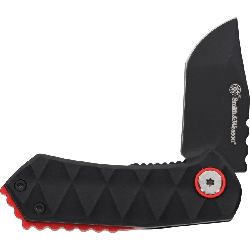 Navaja de Bolsillo Plegable Smith & Wesson 24/7 A/O Aluminio Negro y Rojo 1206287 Foto 4 de 4