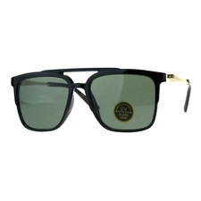 Impact Resistant Glass Lens Sunglasses Unisex Designer Square Frame