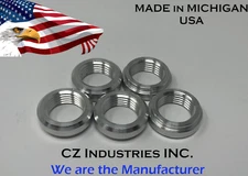 1/2" NPT ALUMINUM LOW PROFILE WELD ON/IN FLANGE FITTING BUNG, 1/2"-14 QTY:5