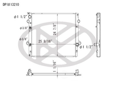 Radiator Koyo A13210 fits 2010 Lexus GX460