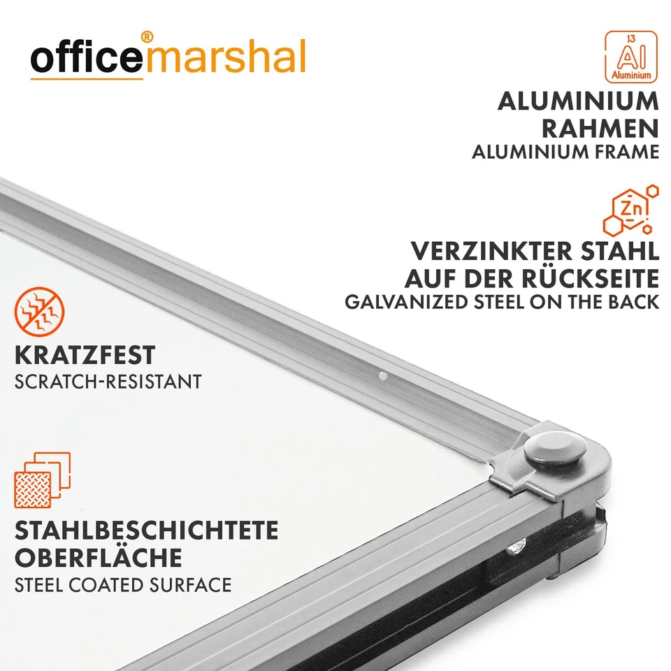 Whiteboard Lackiert | Office Marshal Profi | Magnetboard | 9 Größen - Bild 2 von 4