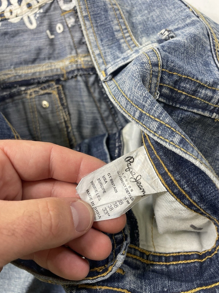 Vintage Y2K Pepe Jeans Men's Loose Fit Baggy Wide Denim Vintage Y2K Pepe Jeans Men's Loose Fit Baggy Wide Denim
