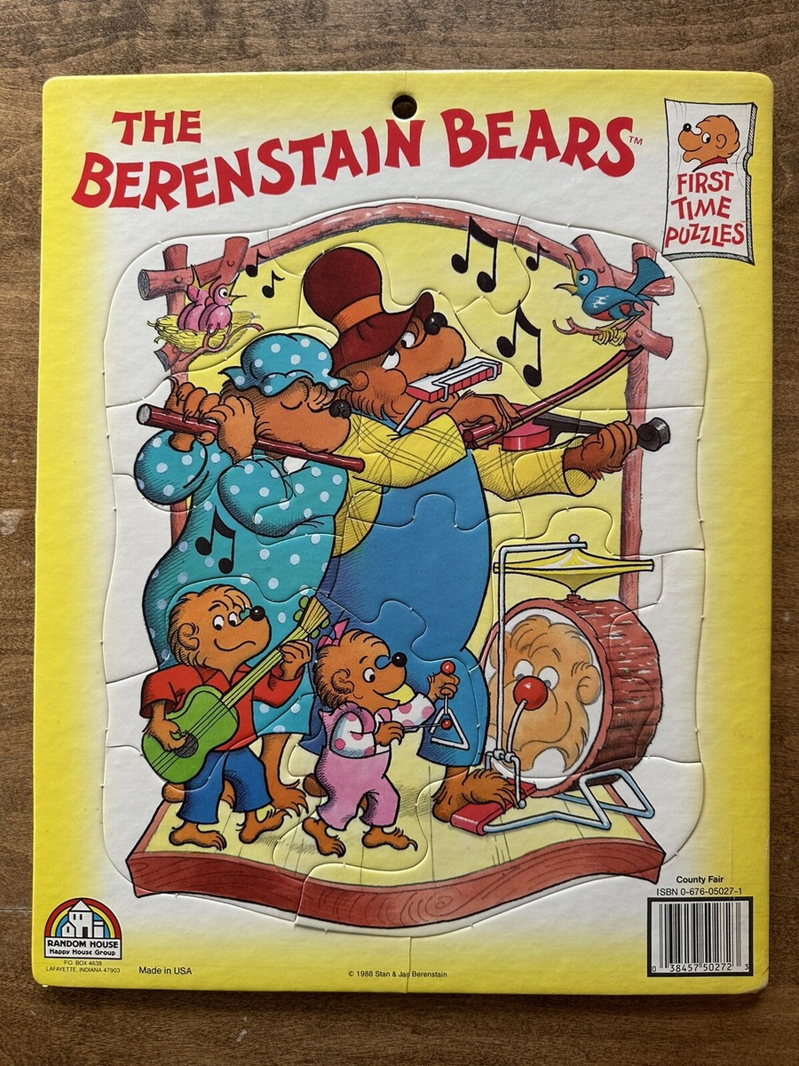 Vintage 1988 Berenstain Bears First Time Puzzle 