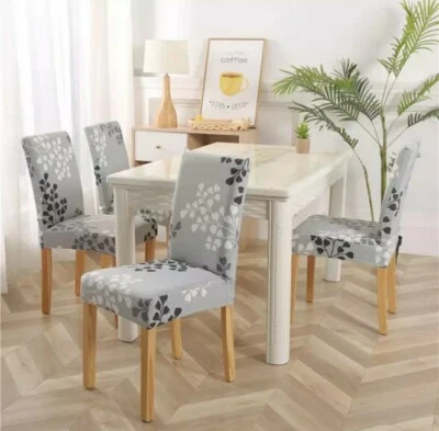 Housse De Chaise Extensible Haut Dossier Élastique Pour Salle À Manger Et Hôtel - Photo 1/4