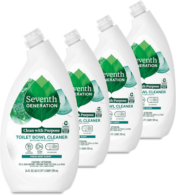 Seventh Generation Toilet Bowl Cleaner Fresh Mint Scent 4 Pack without Chlorine 