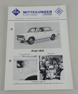 Service message Aral Fiat 124 06/1967