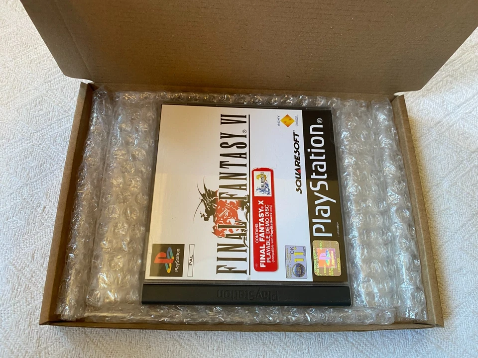 Final Fantasy VI PS1 - UK PAL VGC CIB with Demo & Natural Discs - Tracked - Image 3 of 4