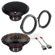 Rockford Fosgate Front and Rear 6.5" Speakers  Adapters for Honda Accord/Civic