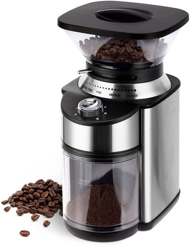 Electric Conical Burr Coffee Grinder, Adjustable Burr Mill with 19