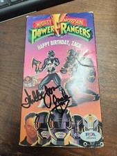 Power Rangers Happy Birthday, Zack VHS Walter Jones Autograph PSA