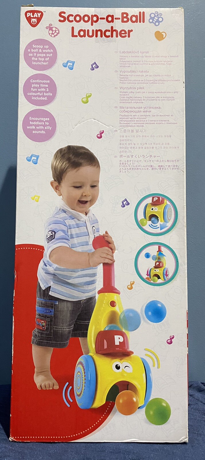 Playgo toys Scoop A Ball Launcher With Sound Playset Toy Age 12m+ NEW