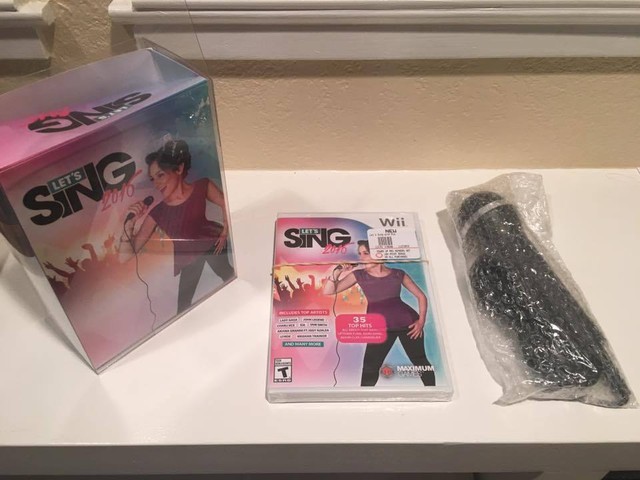 Let's Sing 2016 (Nintendo Wii, 2015) - Complete with Mic