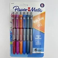 Paper Mate Ink Joy Gel Pens 0.7 mm Medium Point Assorted Colors Pack Of 6