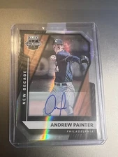 2021 Panini Elite Extra Edition Andrew Painter RC AUTO  New Decade Die Cut