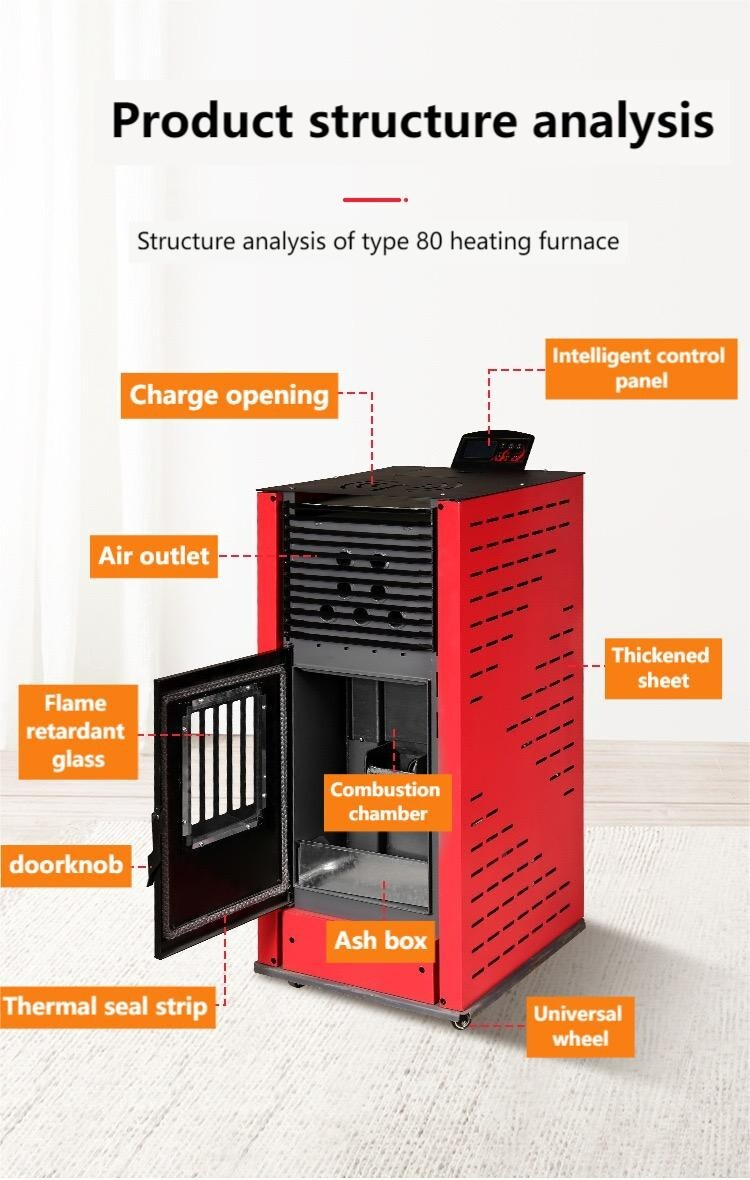 Wood Pellet Heating Stove Smart Home Heating Stove Constant Temperature