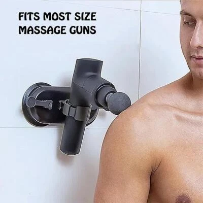 Hands Free Back Shoulder Hip Deep Tissue Massager Use Fascial Gun Holder Tool UK