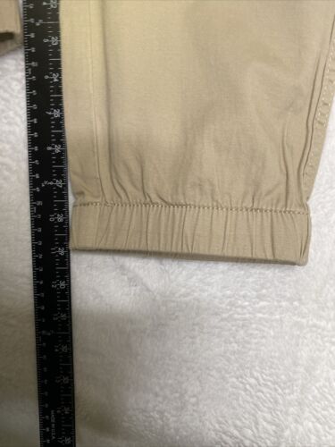 Pantalones de chándal Gap de sarga elástica para hombre talla XL bronceados humus nuevos con etiquetas 37x29 - Imagen 10 de 14