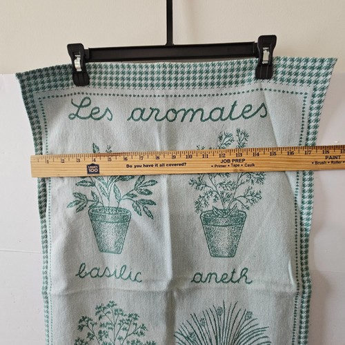 Coucke Cambrai & Bardwil Linens Green Cotton Kitchen Hand Towels Table Napkins S - Picture 7 of 17