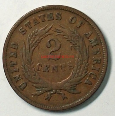 (GERM) US 1868 two Cent copper 2c, lartdesgents p1193/24
