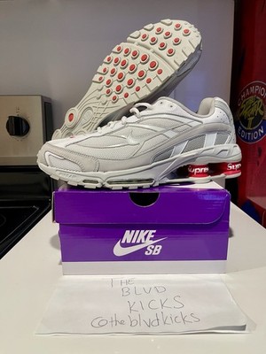 2022 SUPREME x NIKE SHOX RIDE 2 SP WHITE 11.5