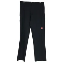 CASTELLI - MEN'S LARGE -BLACK POLYESTER BLEND STRETCH OVER PANTS
