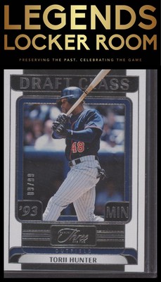 2024 Panini Three and Two #16 Torii Hunter Draft Class #/99