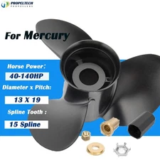 Aluminum Propeller 13 x 19 for Mercury 40 60 75 90 115 125 HP 140HP, 48-77346A45