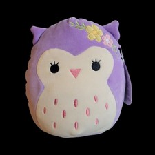 Squishmallows Holly the Purple Owl Plush 2023 7  Kellytoy Squish NWT