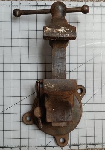 Vintage Nr. 203 drehbarer Schraubstock, Made by Reed Mfg. Co Erie PA USA - Bild 2 von 9