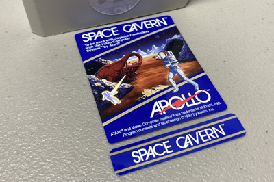 Space Cavern, Blue Replacement Game Label