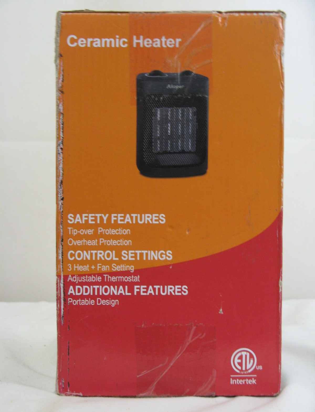 Aikoper 1500W Electric Mini Space Heater with Thermostat & 3 Heat Settings