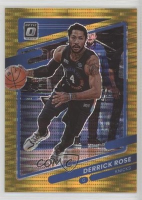 2021-22 Panini Donruss Optic Gold Pulsar Prizm 1/10 Derrick Rose #127 x3y