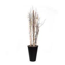 Artificial Birch Poles and Birch Tree Tops (Pack of 2)